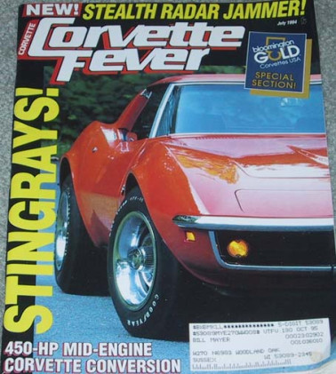 CORVETTE FEVER 1994 JULY - COPPER, MOBIL 1 ZR-1s, BURKE '74, '67-82 PARK BRAKE